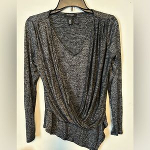 White House | Black Market Faux-Wrap Front Top Size small EUC